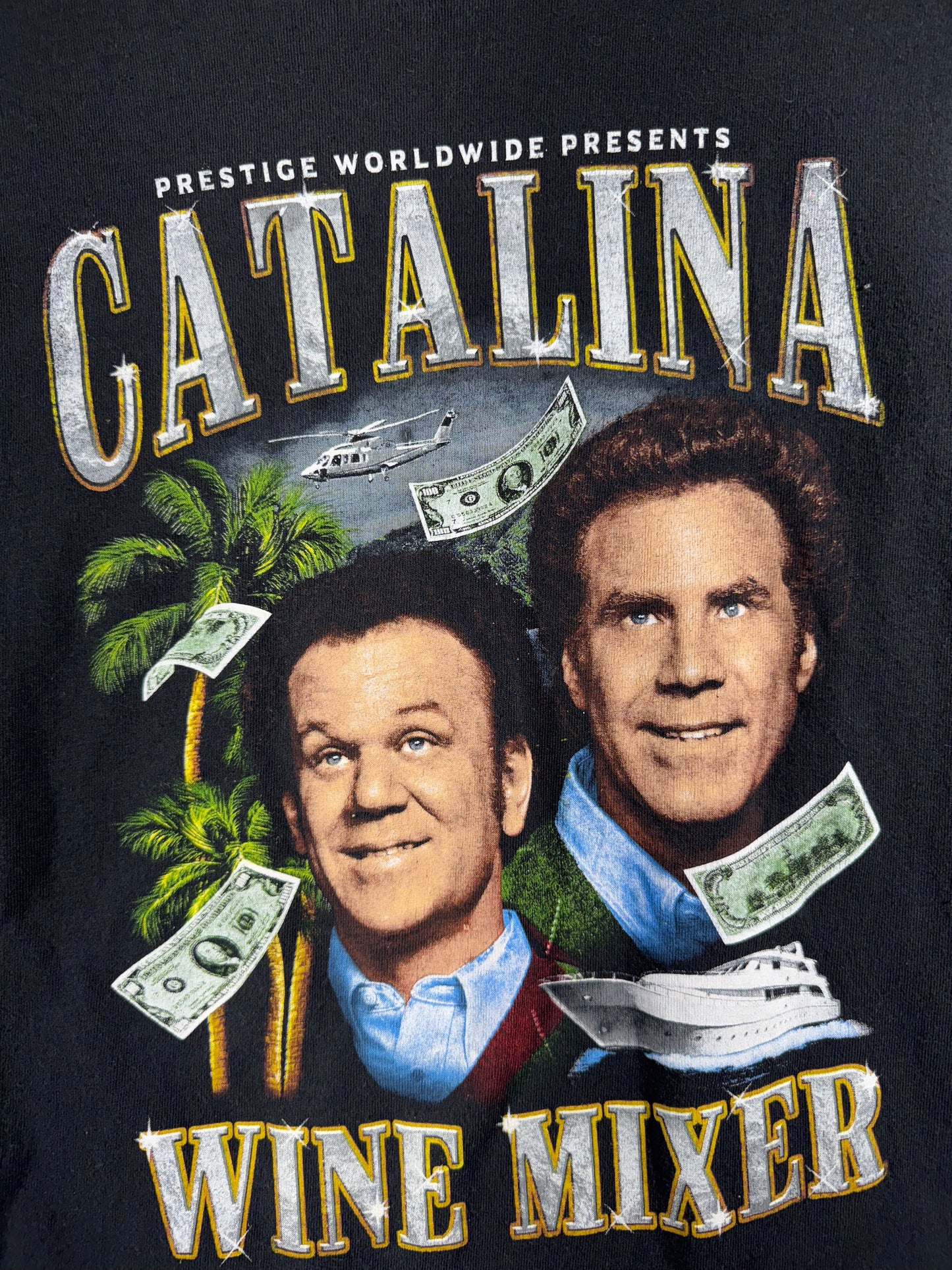 Vintage Step Brothers T-Shirt Catalina Wine Mixer Movie Tee