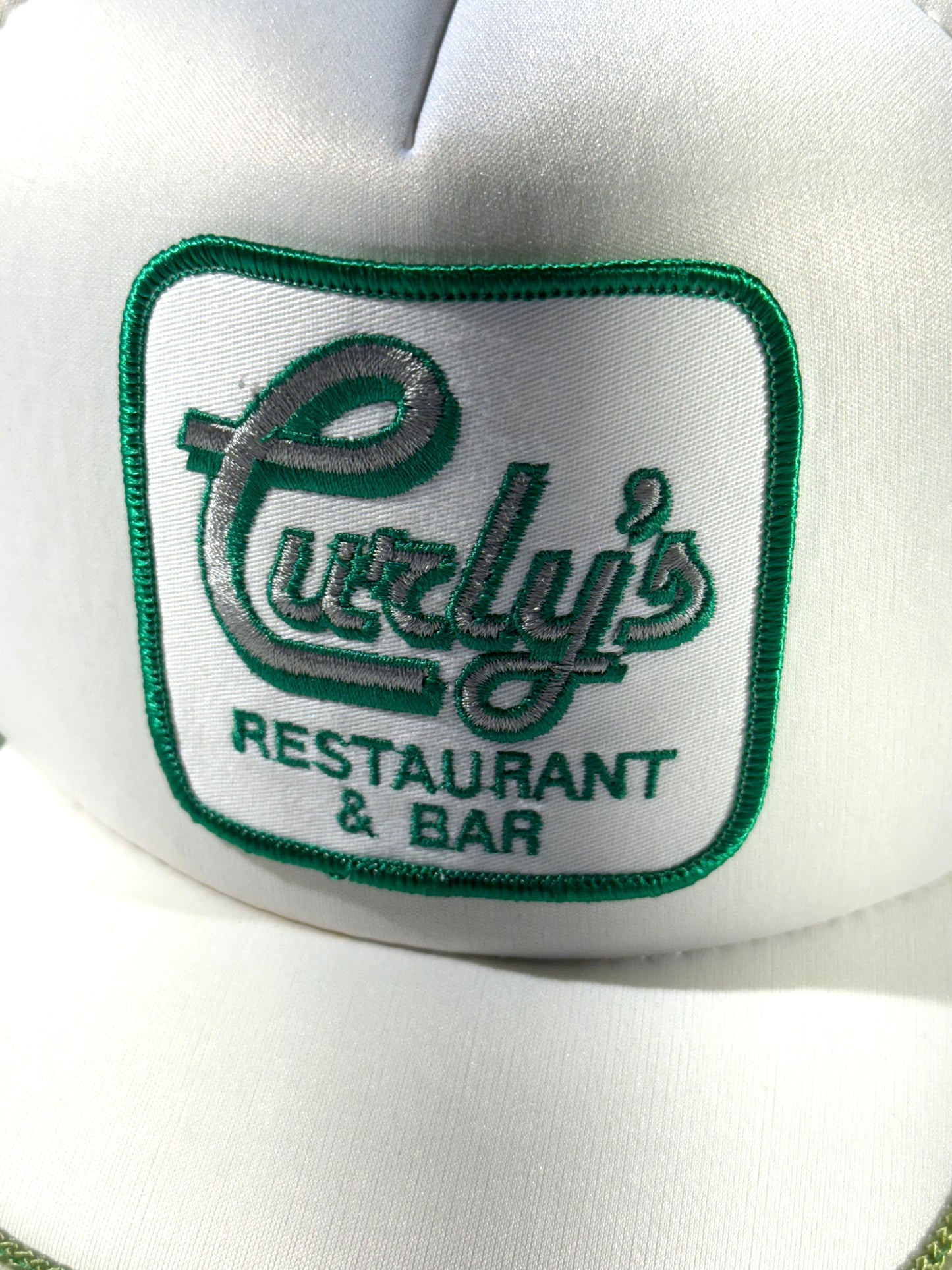 Vintage 90's Trucker Hat Curly's Restaurant Amazing