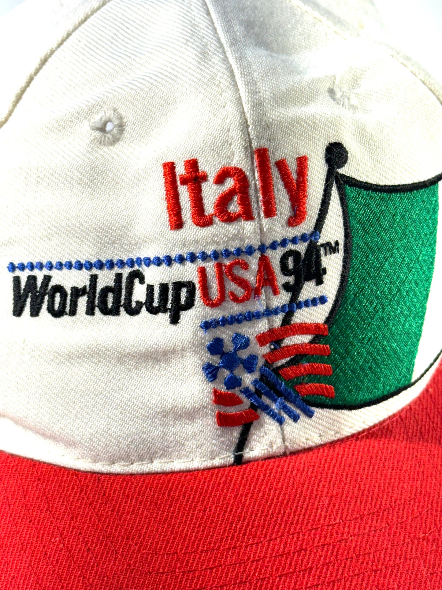 Vintage Italy World Cup Hat Football Soccer 1994