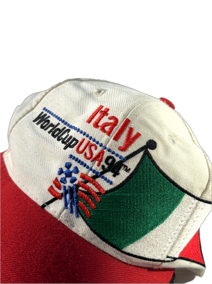 Vintage Italy World Cup Hat Football Soccer 1994