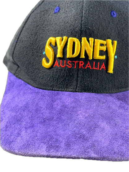 Vintage Sydney Hat Australia Suede Brim Cap