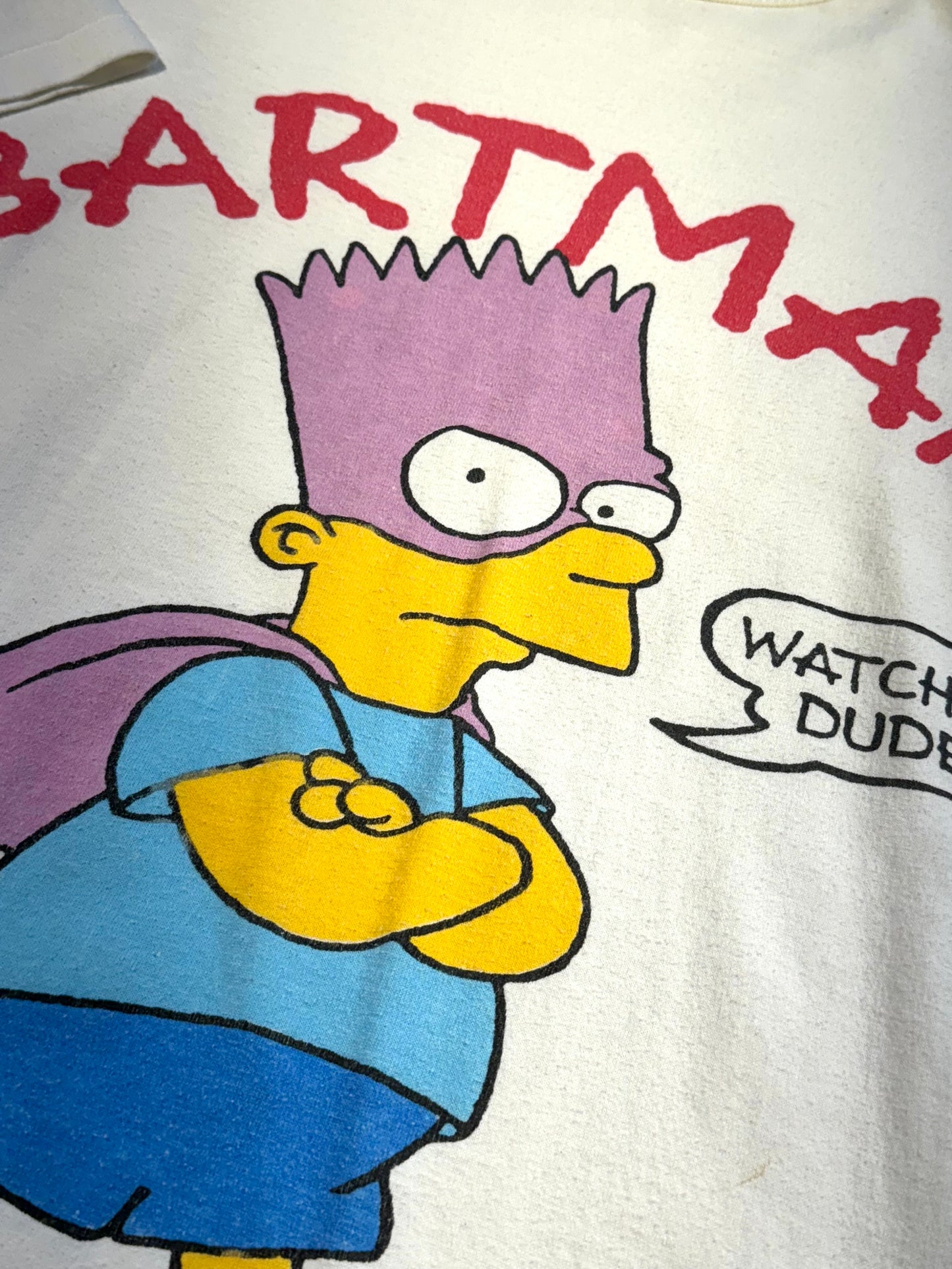 Vintage Bartman T-Shirt The Simpsons Disney