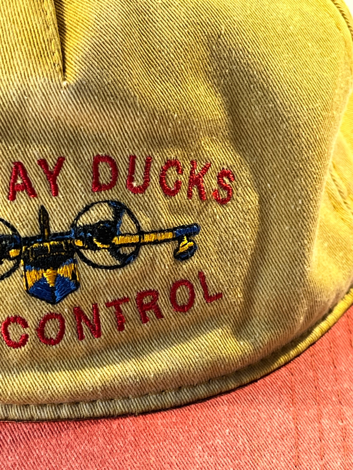 Vintage Fire Control Hat Snapback Trucker Style Airspray Ducks
