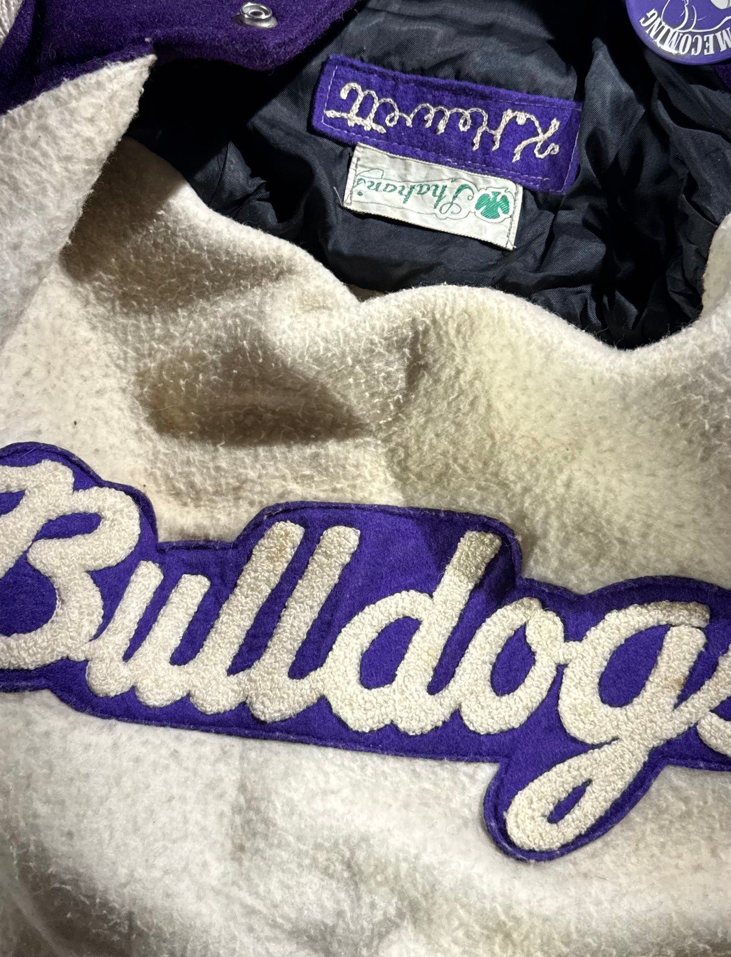 Vintage Varsity Jacket Bulldogs Cheer 1983