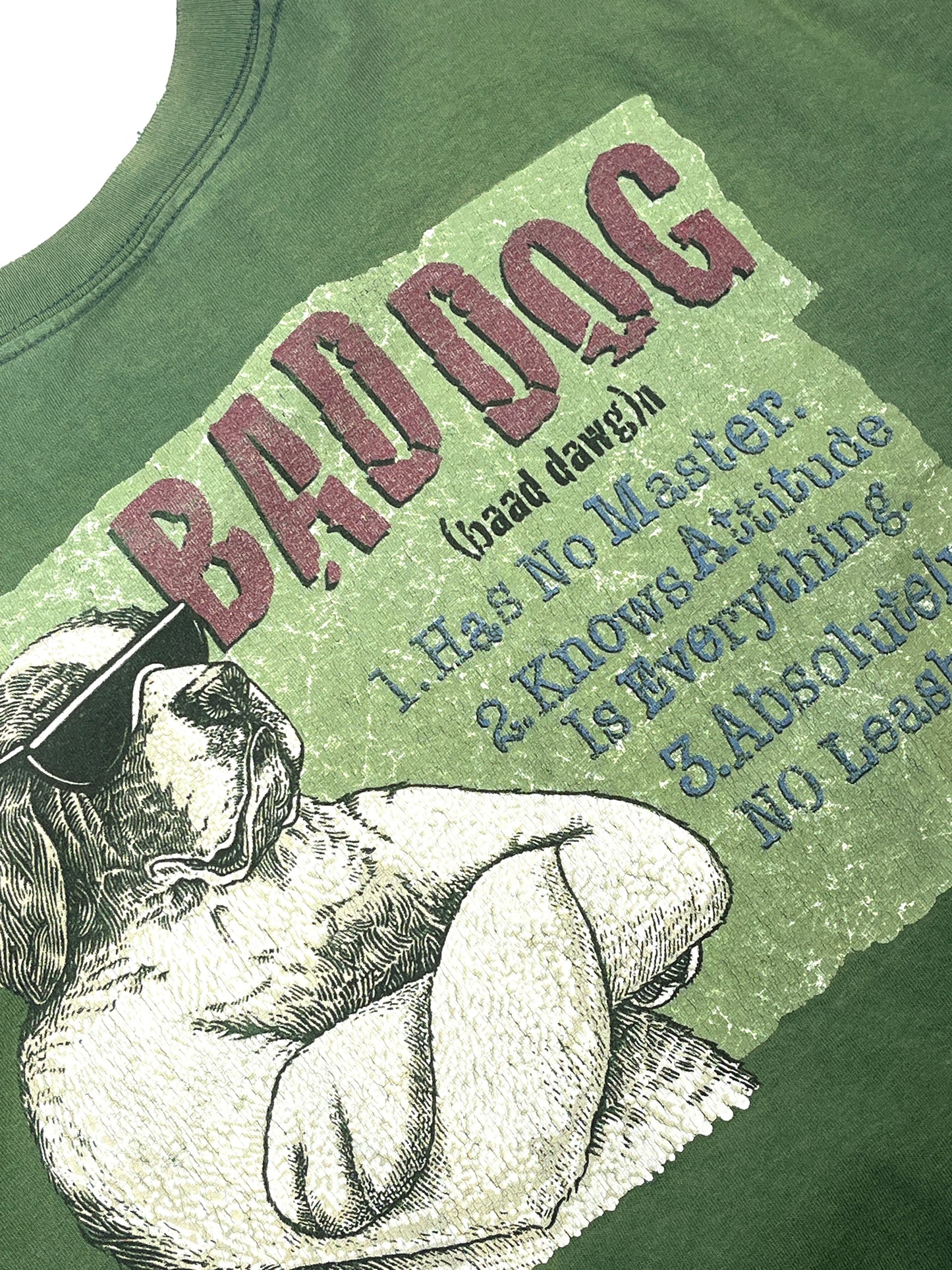 Vintage Big Dog T-Shirt Fun Animal Sports No Master