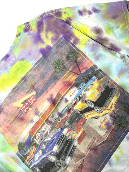 Vintage In N Out T-Shirt Tie Dye Old Cars