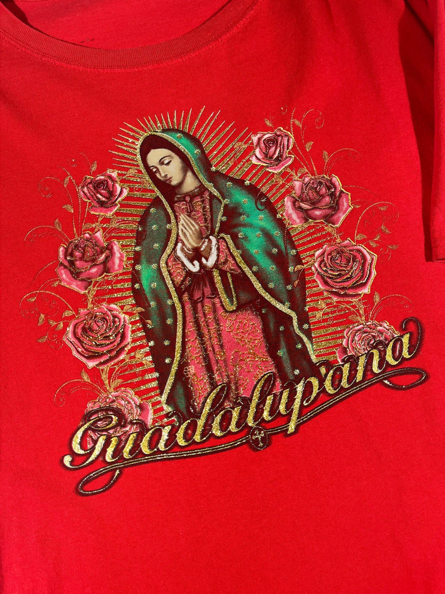 Vintage Guadalupe T-Shirt Our Lady Nuestra Virgen