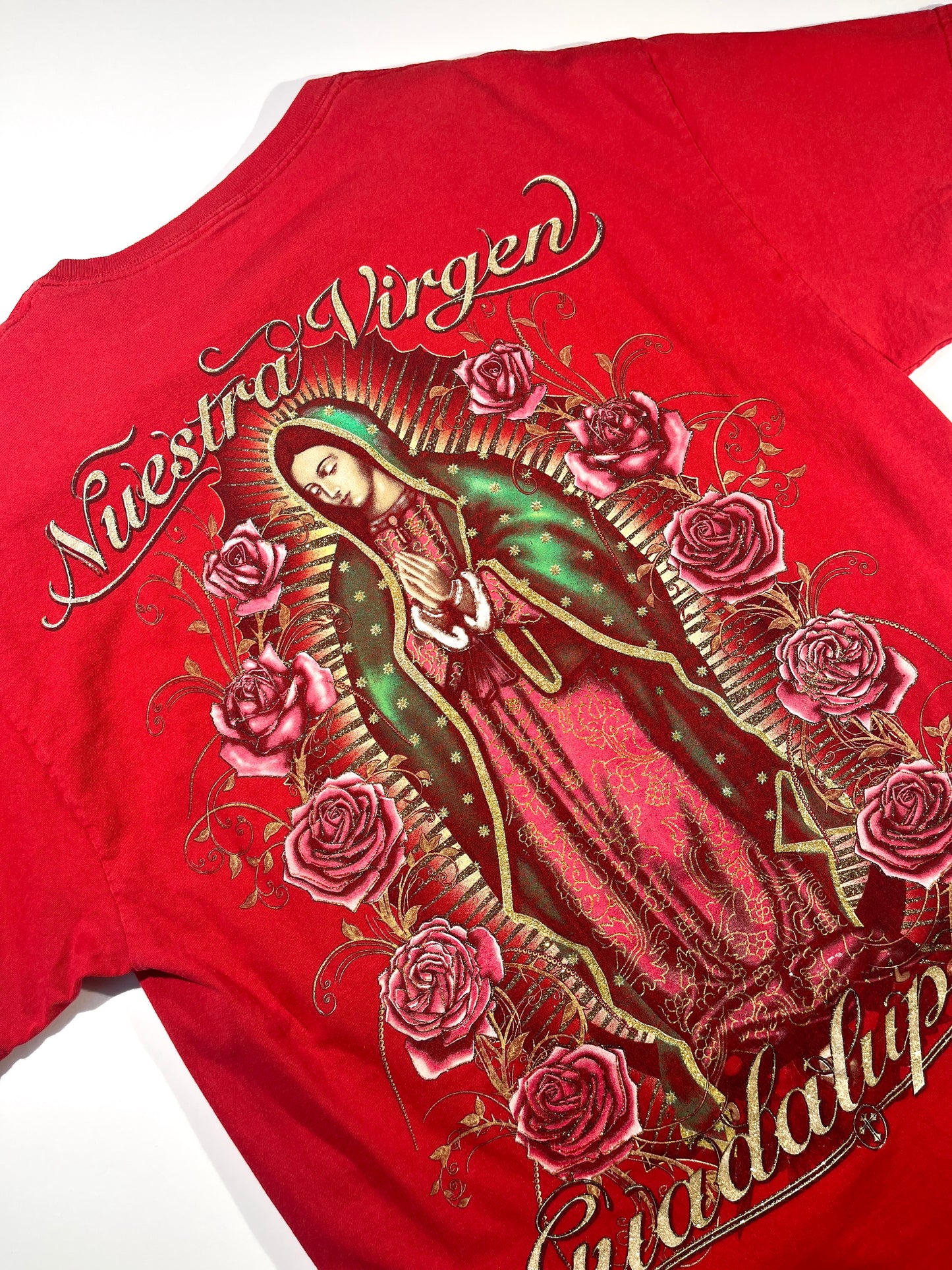 Vintage Guadalupe T-Shirt Our Lady Nuestra Virgen