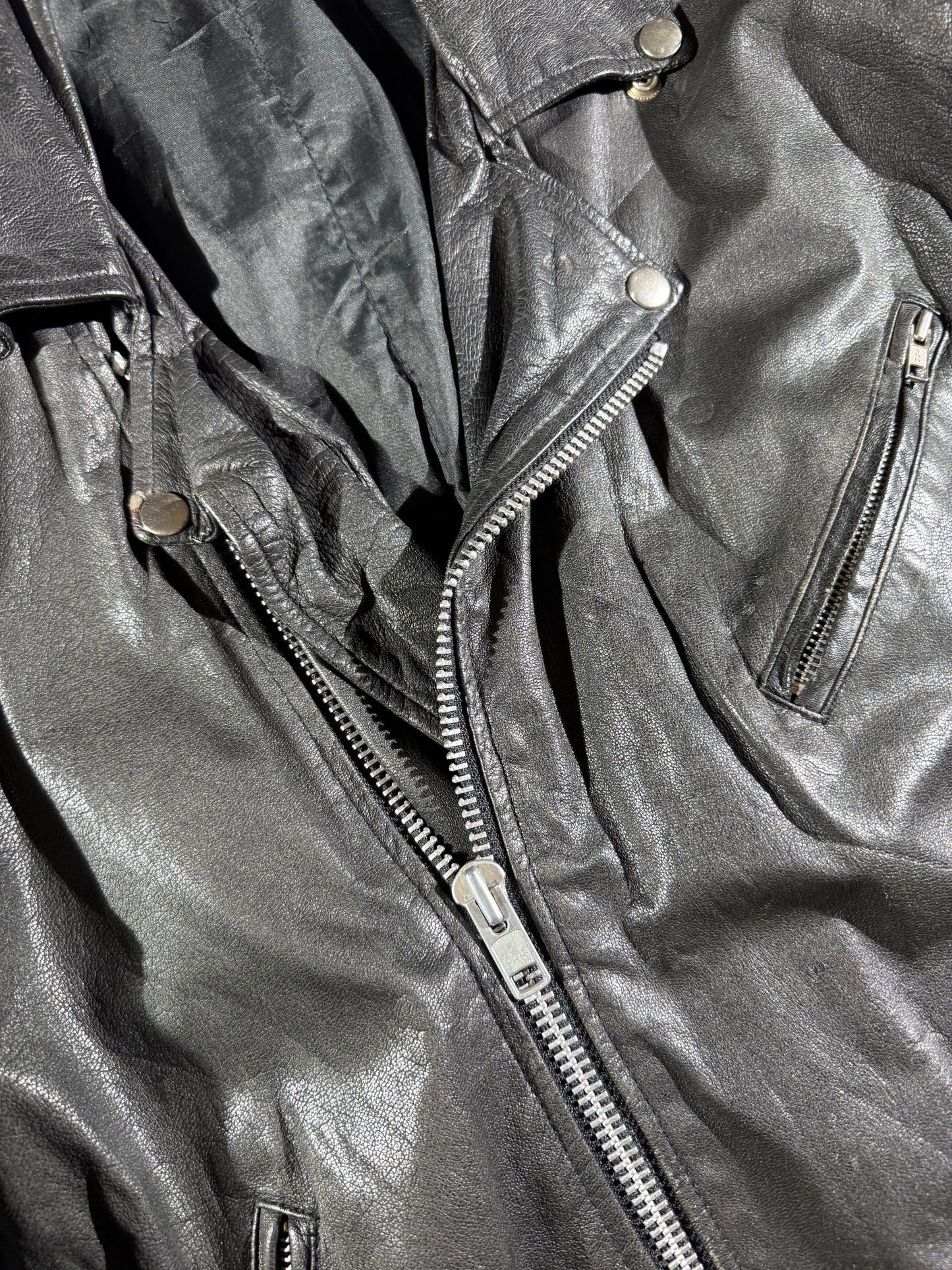 Vintage 1980's Leather Biker Jacket