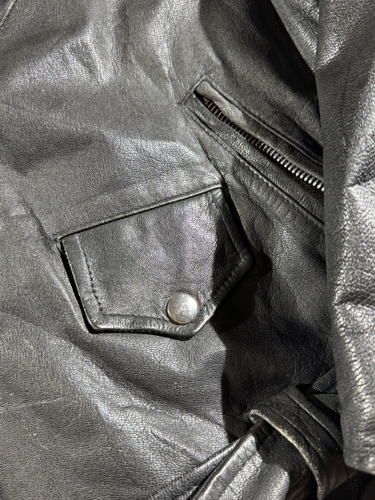 Vintage 1980's Leather Biker Jacket