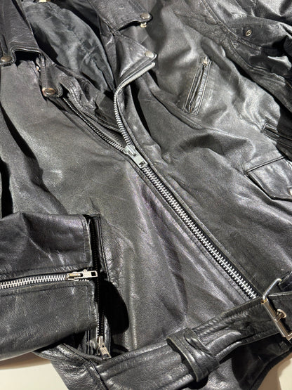 Vintage 1980's Leather Biker Jacket