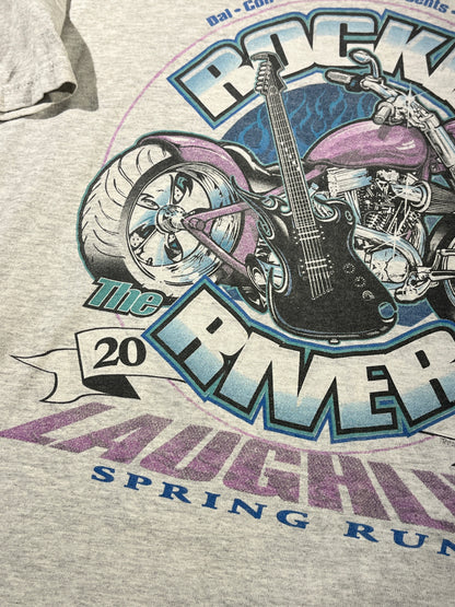 Vintage Biker T-Shirt 2003 River Run Rockin River