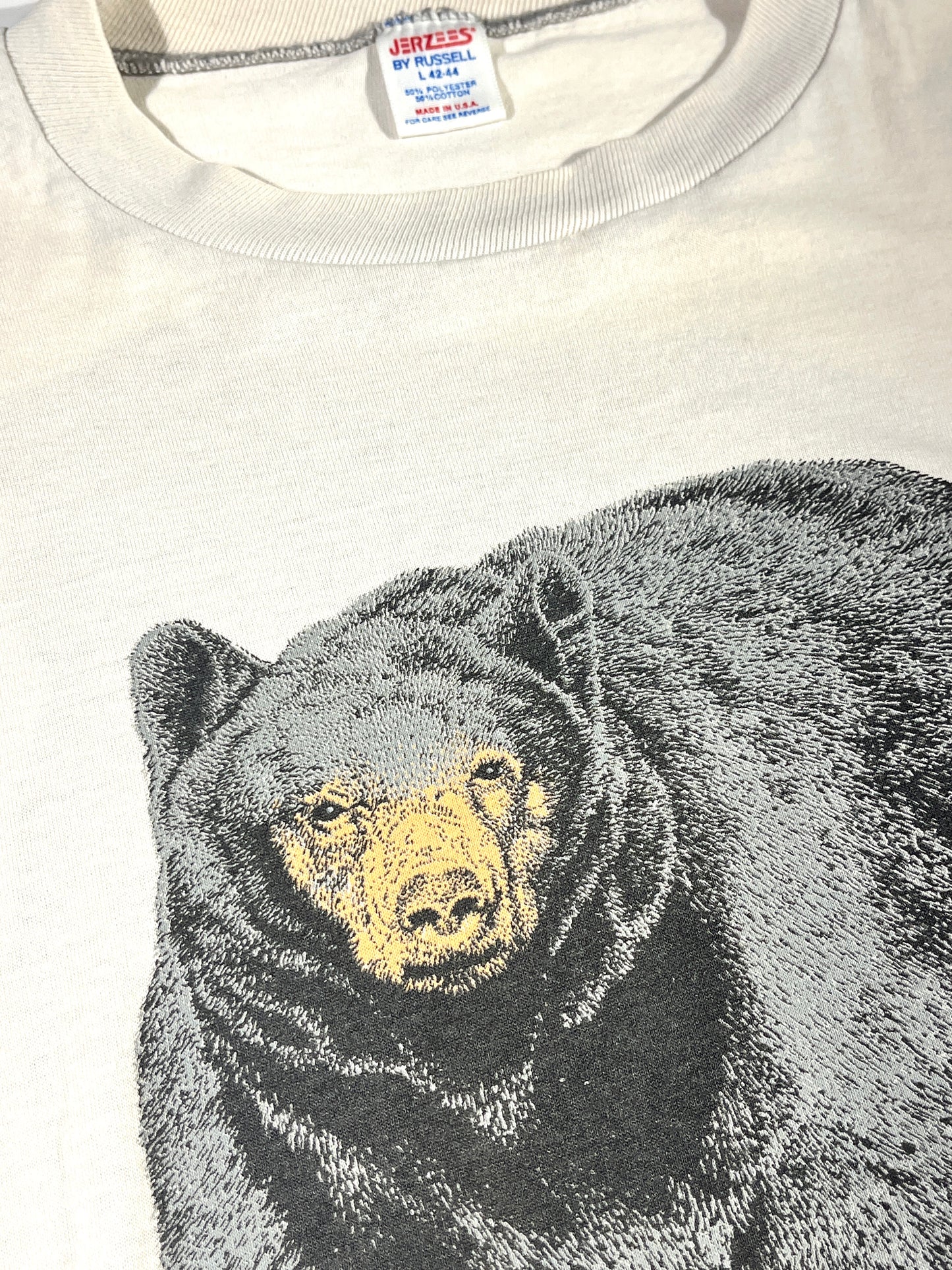 Vintage Bear T-Shirt 90's Single Stitch Animal Black Bear