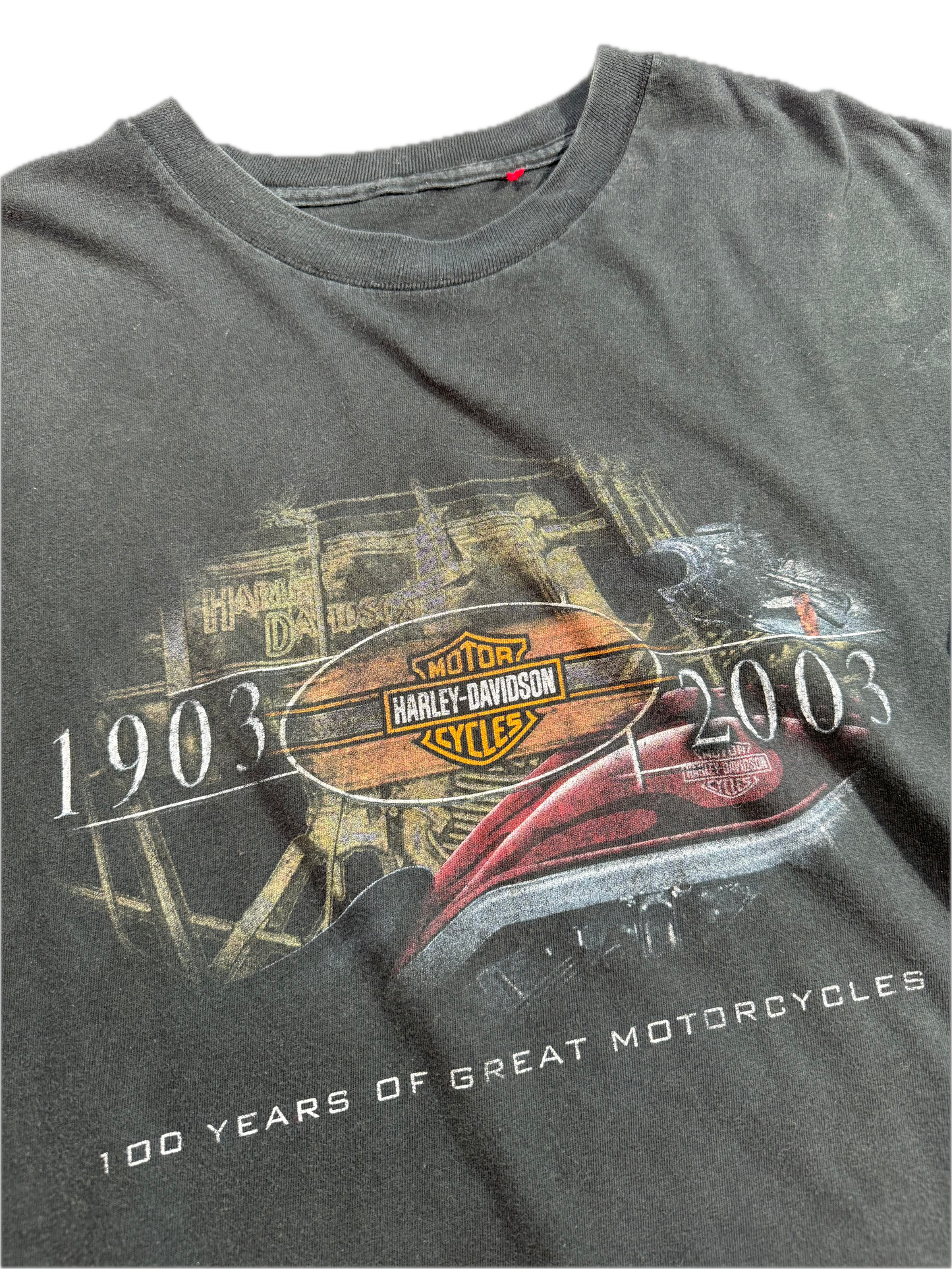 Vintage Harley Davidson T-Shirt Motor City 100 Years EPIC