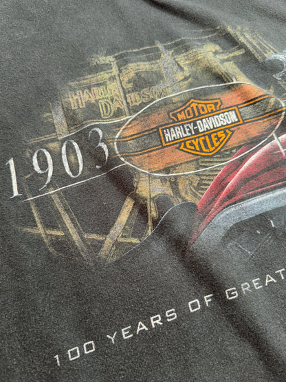 Vintage Harley Davidson T-Shirt Motor City 100 Years EPIC