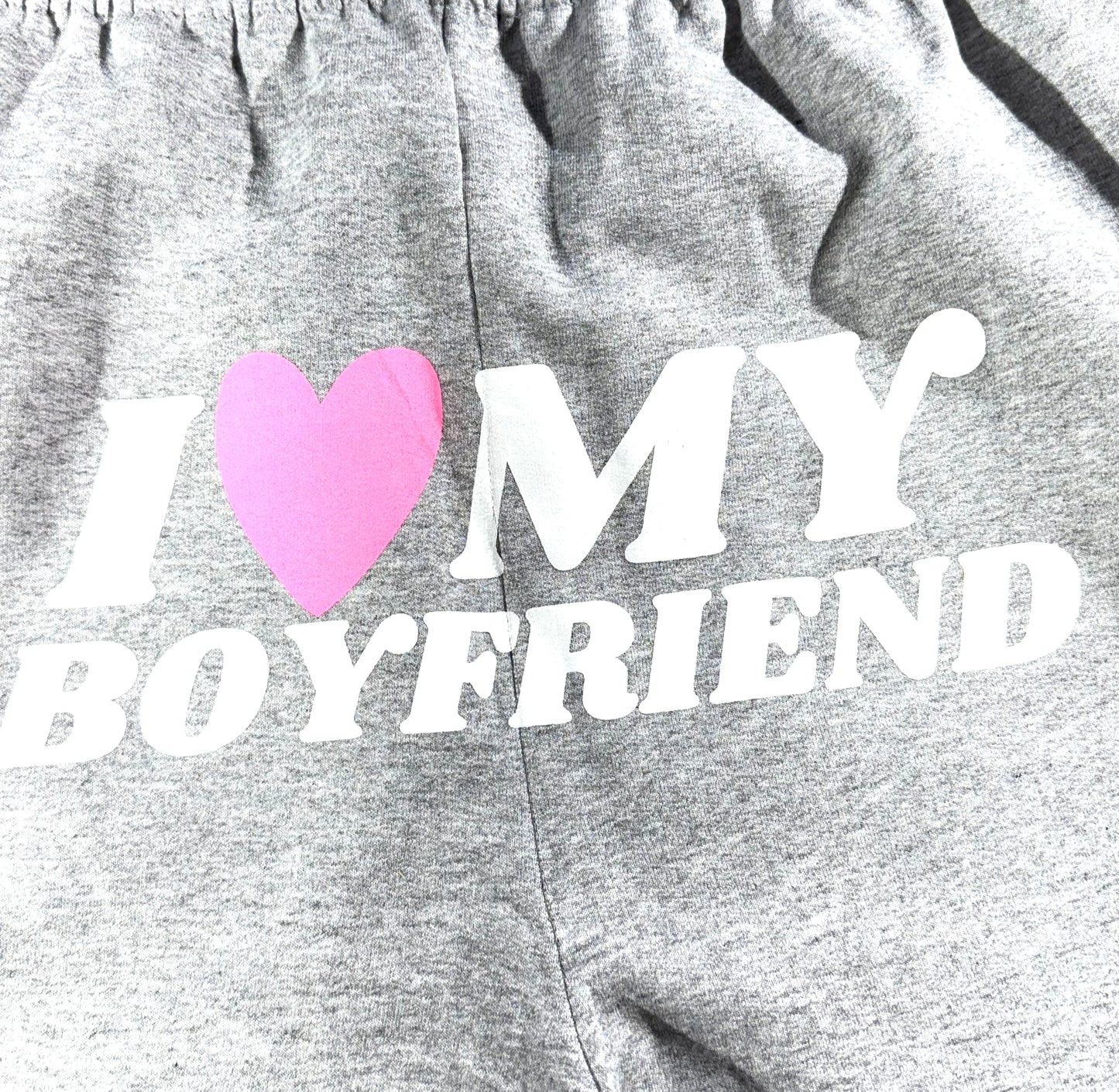 Vintage I Love My Boyfriend Sweatpants Bottoms Cute