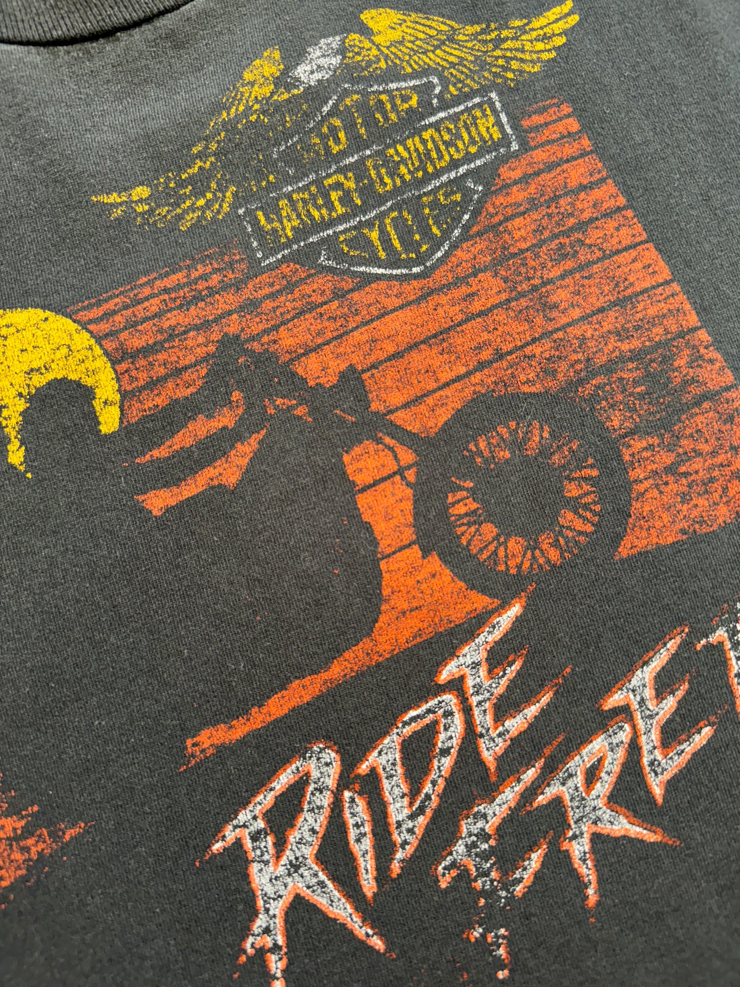 Vintage Harley Davidson T-Shirt RIDE FREE