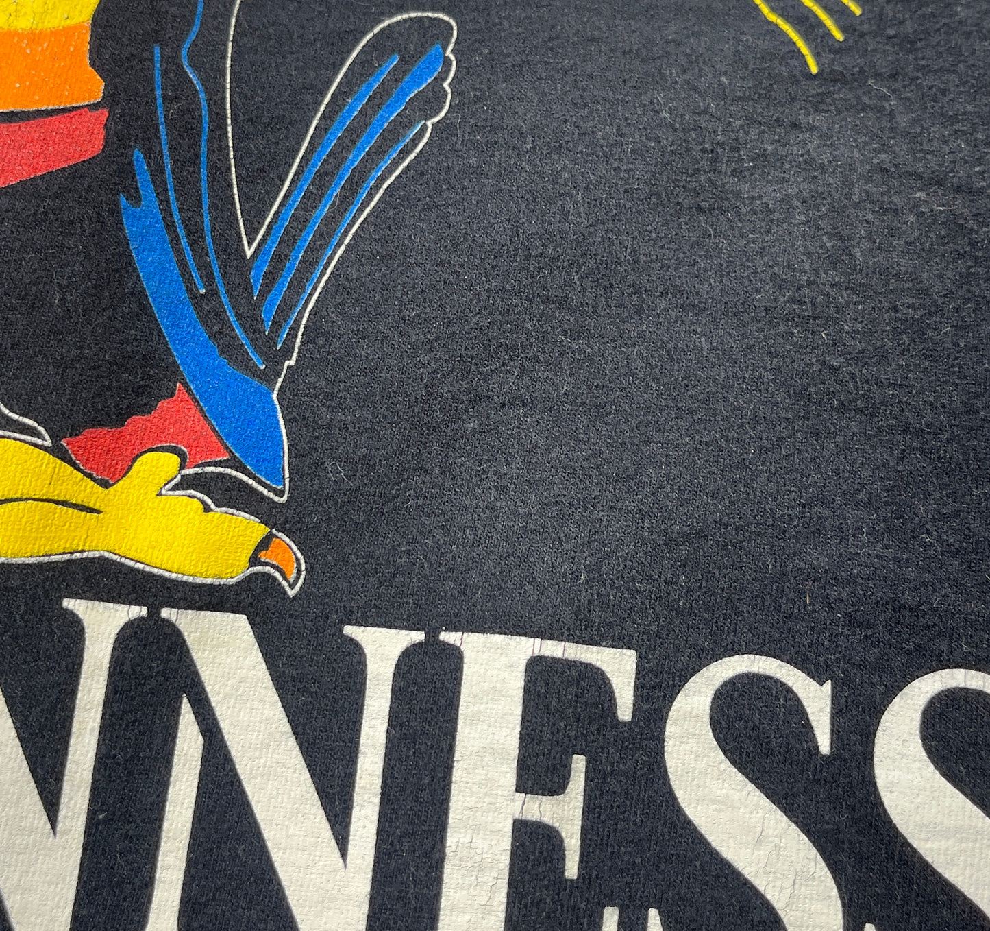 Vintage Guiness T-Shirt Soccer Ireland Beer Animal Toucan
