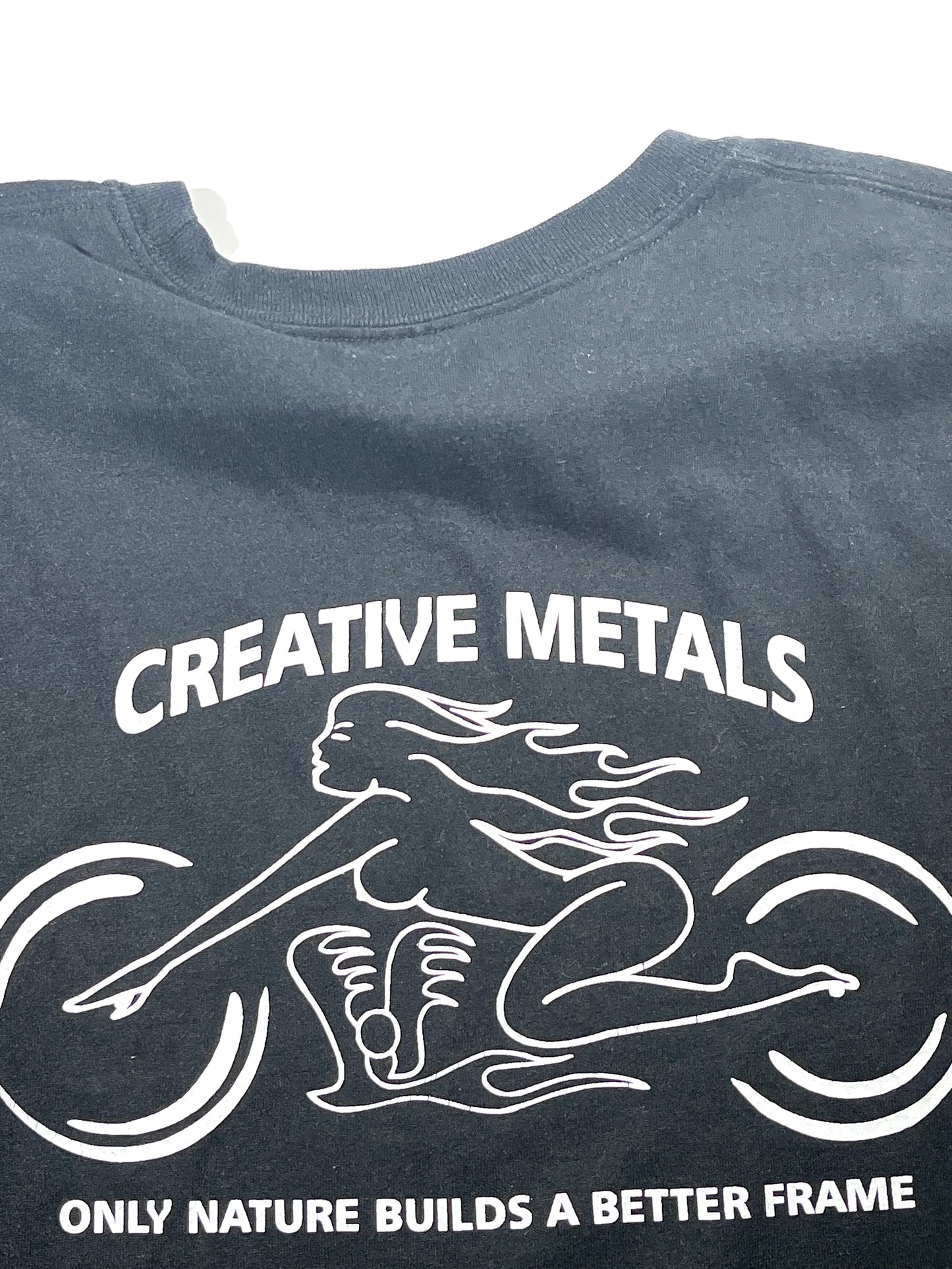 Vintage Creative Metals T-Shirt Sexy Biker Tee