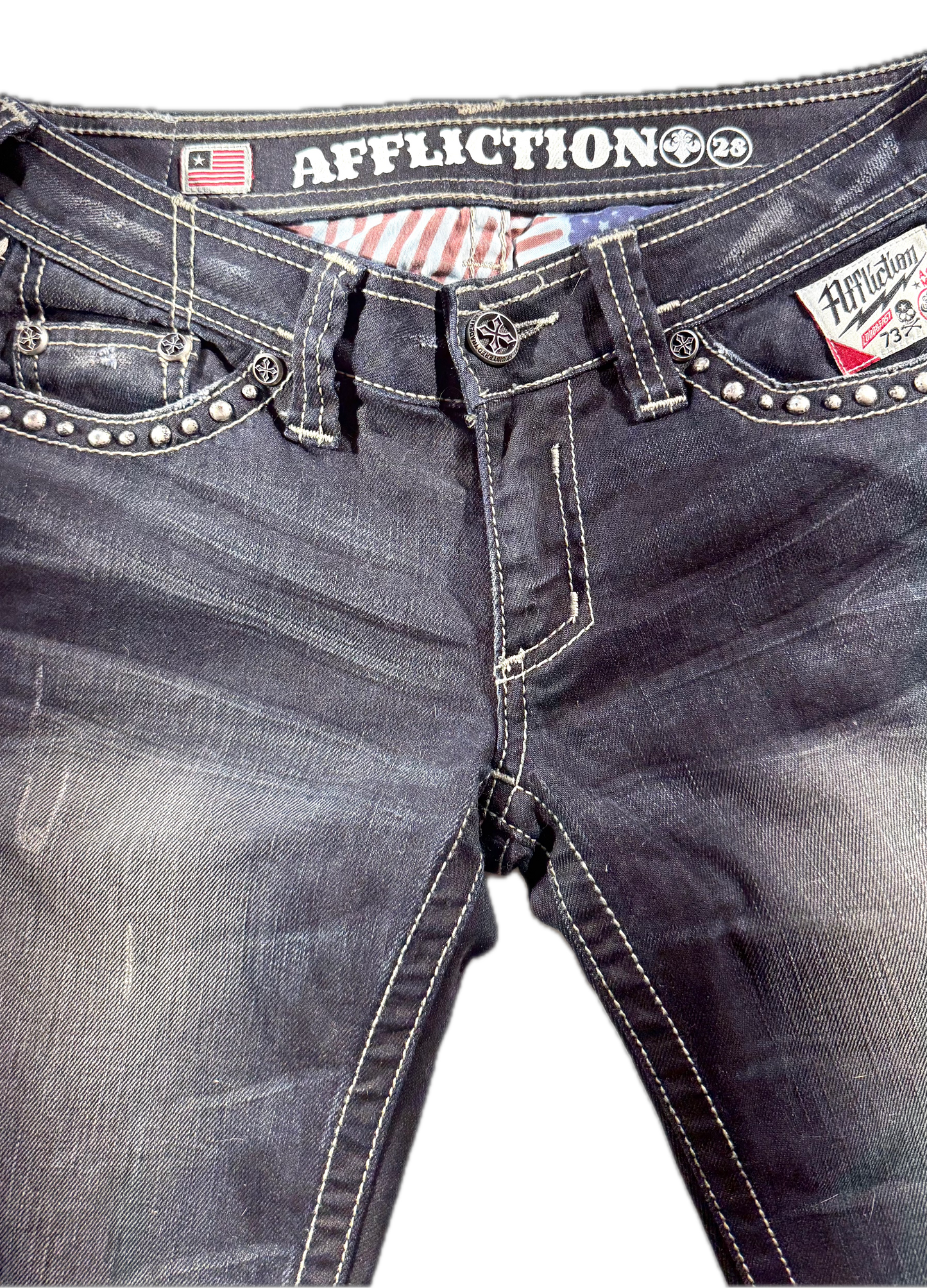 Vintage Affliction Denim Jeans Epic Bottoms