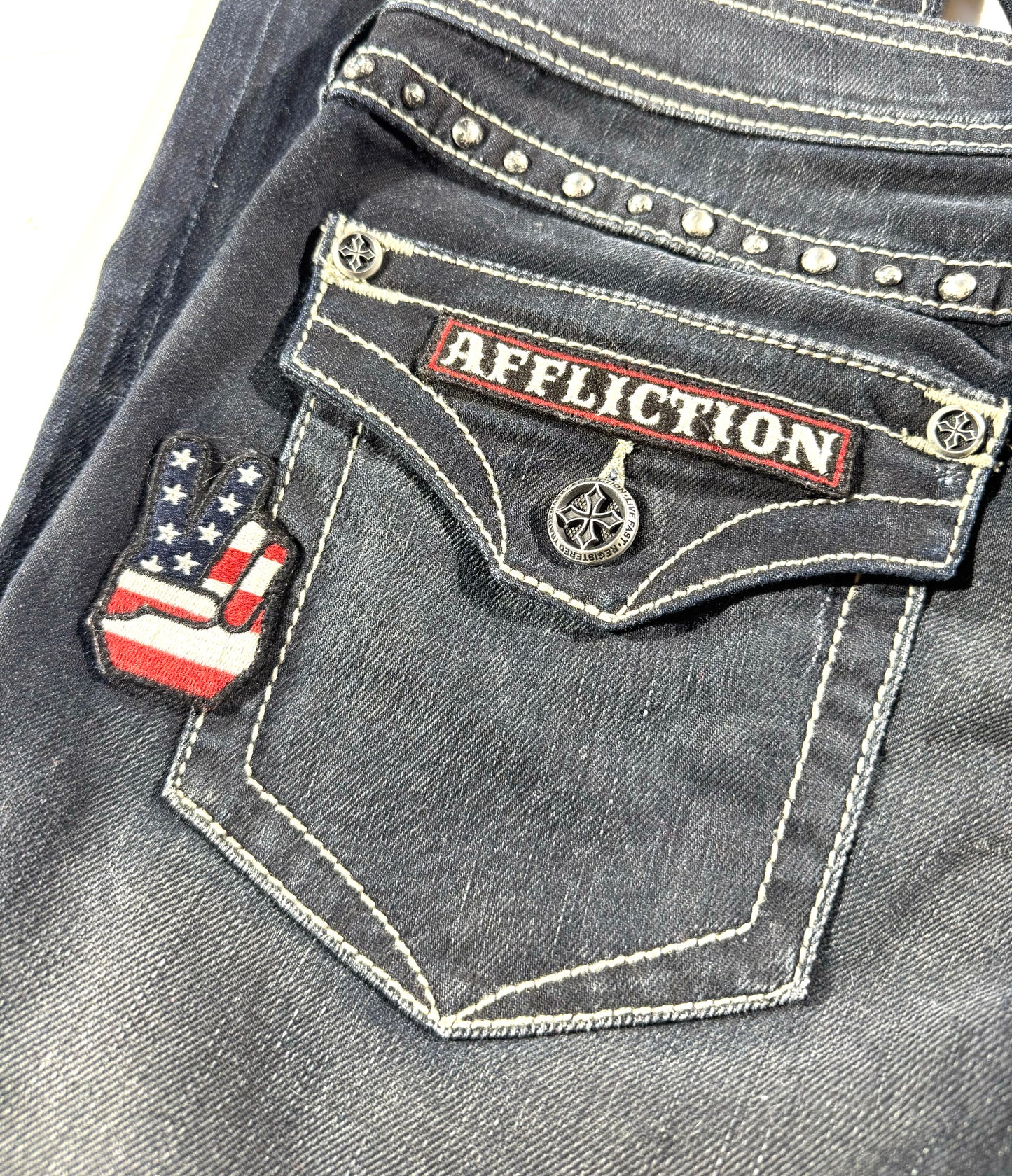 Vintage Affliction Denim Jeans Epic Bottoms