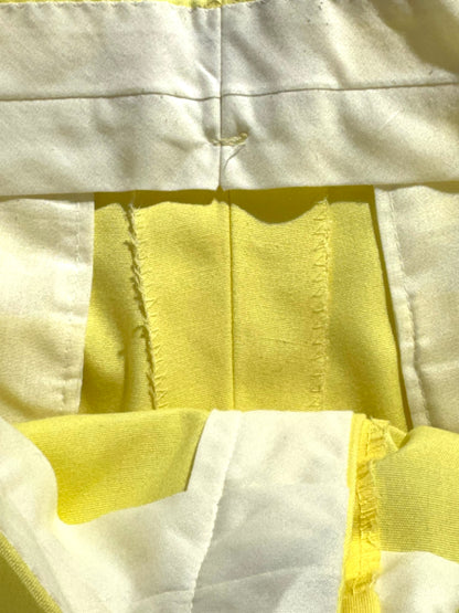 Vintage 70's Pleated Trouser Pants Fun Yellow