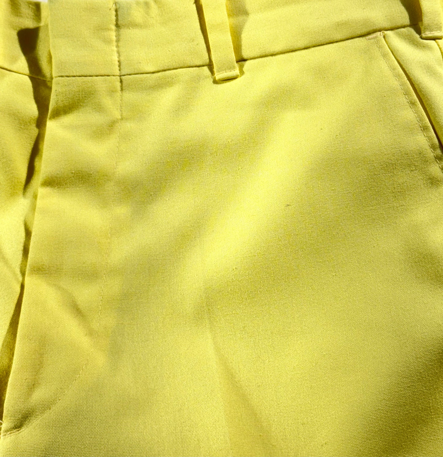 Vintage 70's Pleated Trouser Pants Fun Yellow