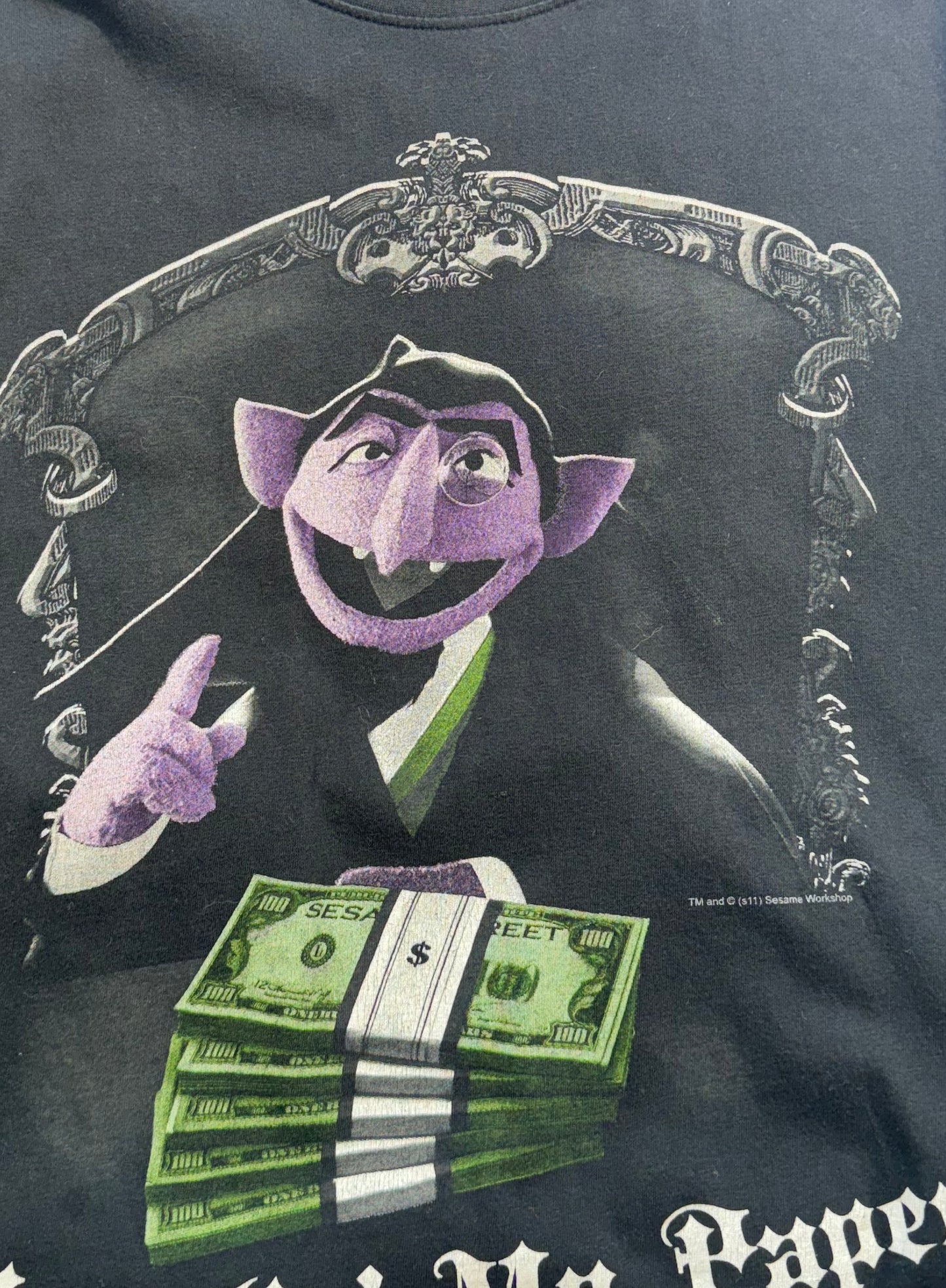 Vintage Sesame Street T-Shirt Count Von Count Vampire Tee