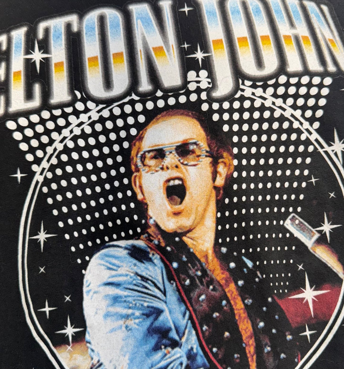 Vintage Elton John T-Shirt Band Tee Rocketman