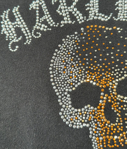 Vintage Harley Davidson T-Shirt Y2K Bedazzled