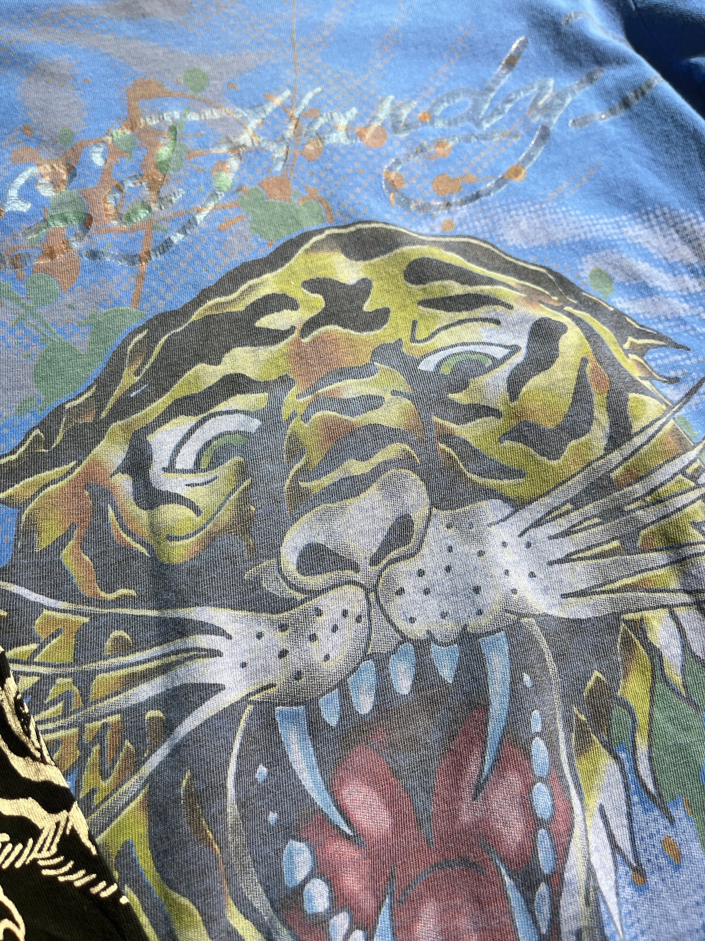 Vintage Ed Hardy T-Shirt Baby Tee Tiger Animal