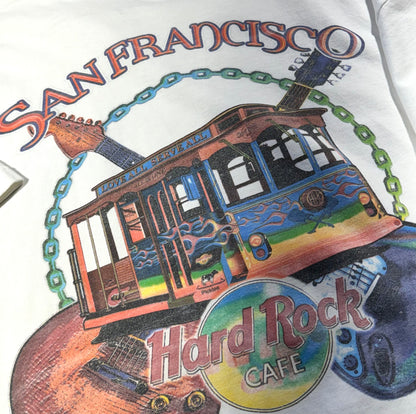 Vintage Hard Rock T-Shirt Cafe San Fransisco Big Back Graphic