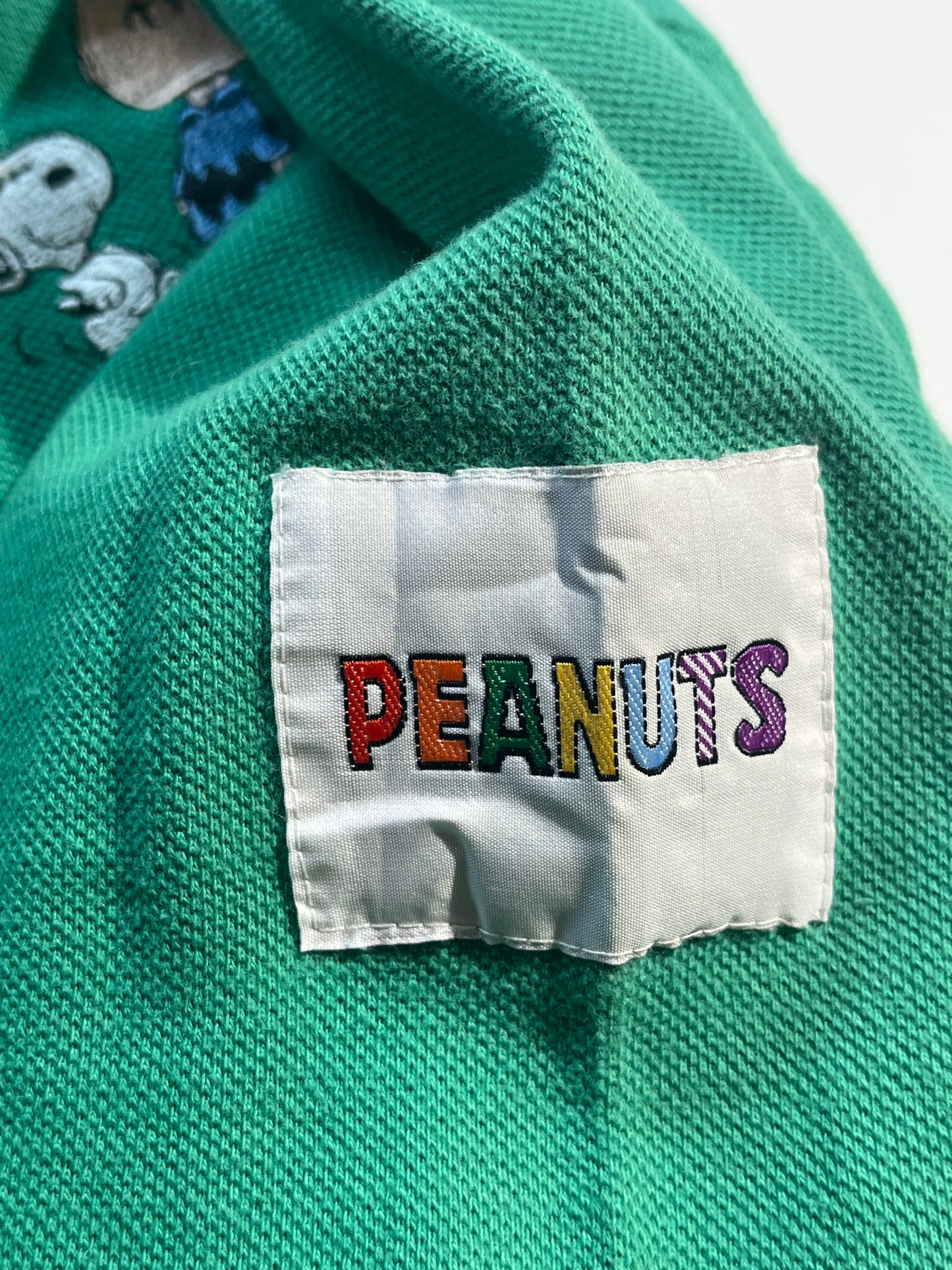Vintage Peanuts Polo Top Long Sleeve Snoopy