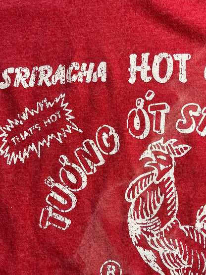 Vintage Sriracha T-Shirt Hot Sauce Light Bleaching