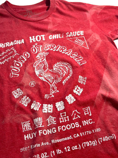 Vintage Sriracha T-Shirt Hot Sauce Light Bleaching