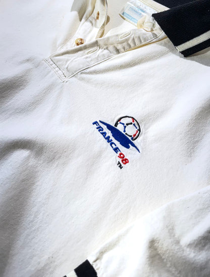 Vintage France 98 Polo Shirt World Cup Official