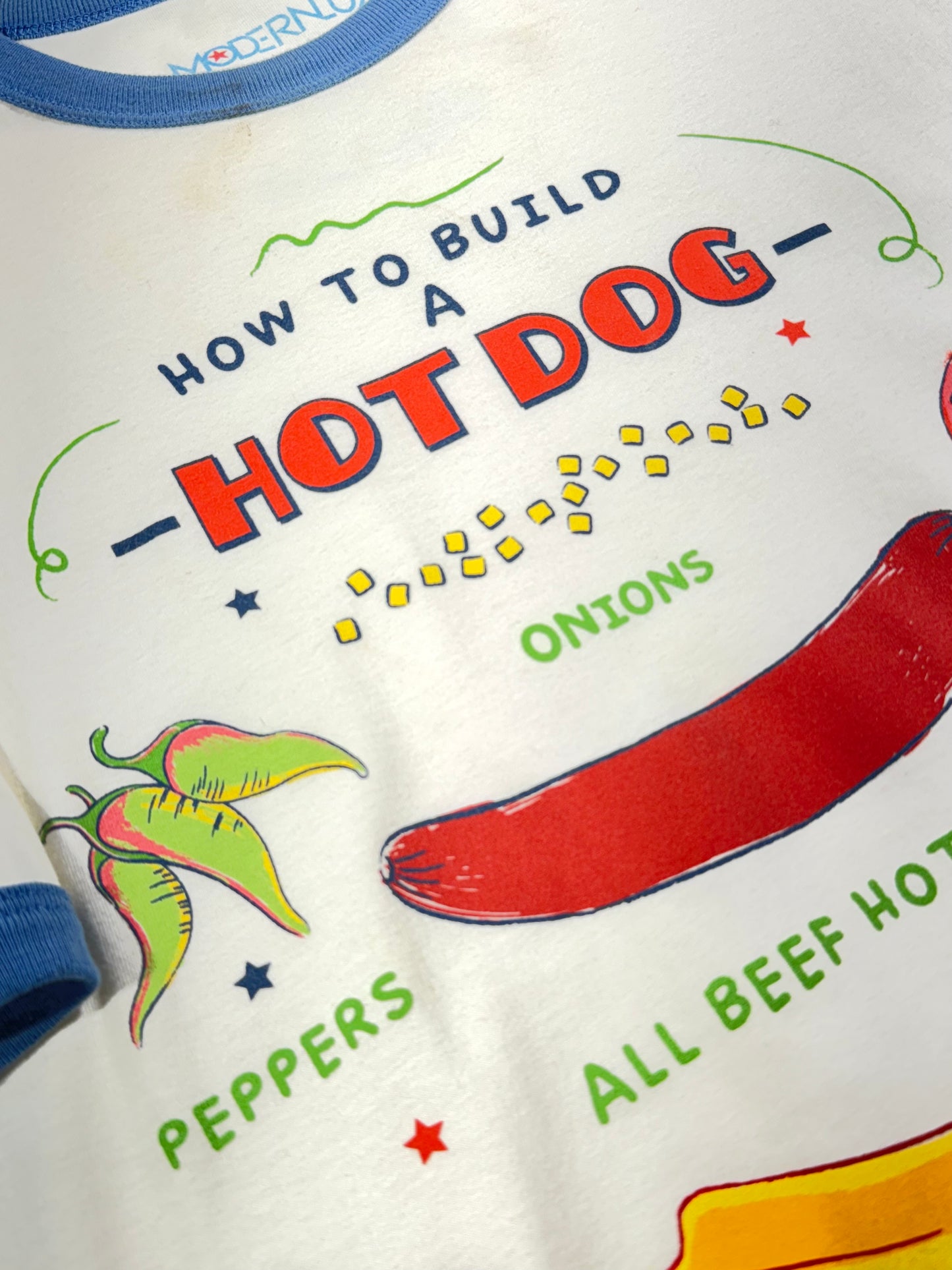 Vintage How To Build A Hotdog T-Shirt