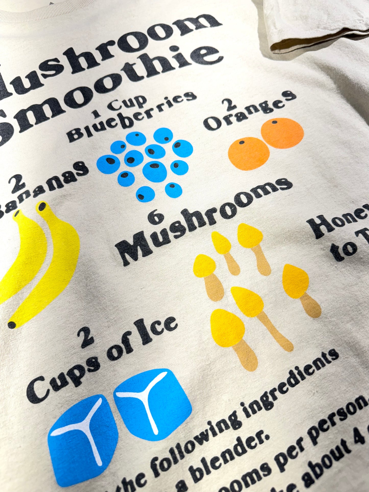 Vintage Mushroom Smoothie T-Shirt Shrooms