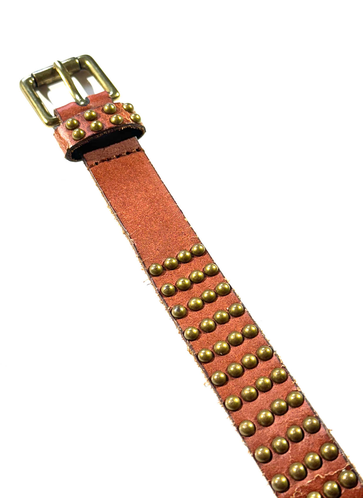 Vintage Studded Belt Bohemian Style Western Leather