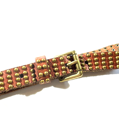 Vintage Studded Belt Bohemian Style Western Leather