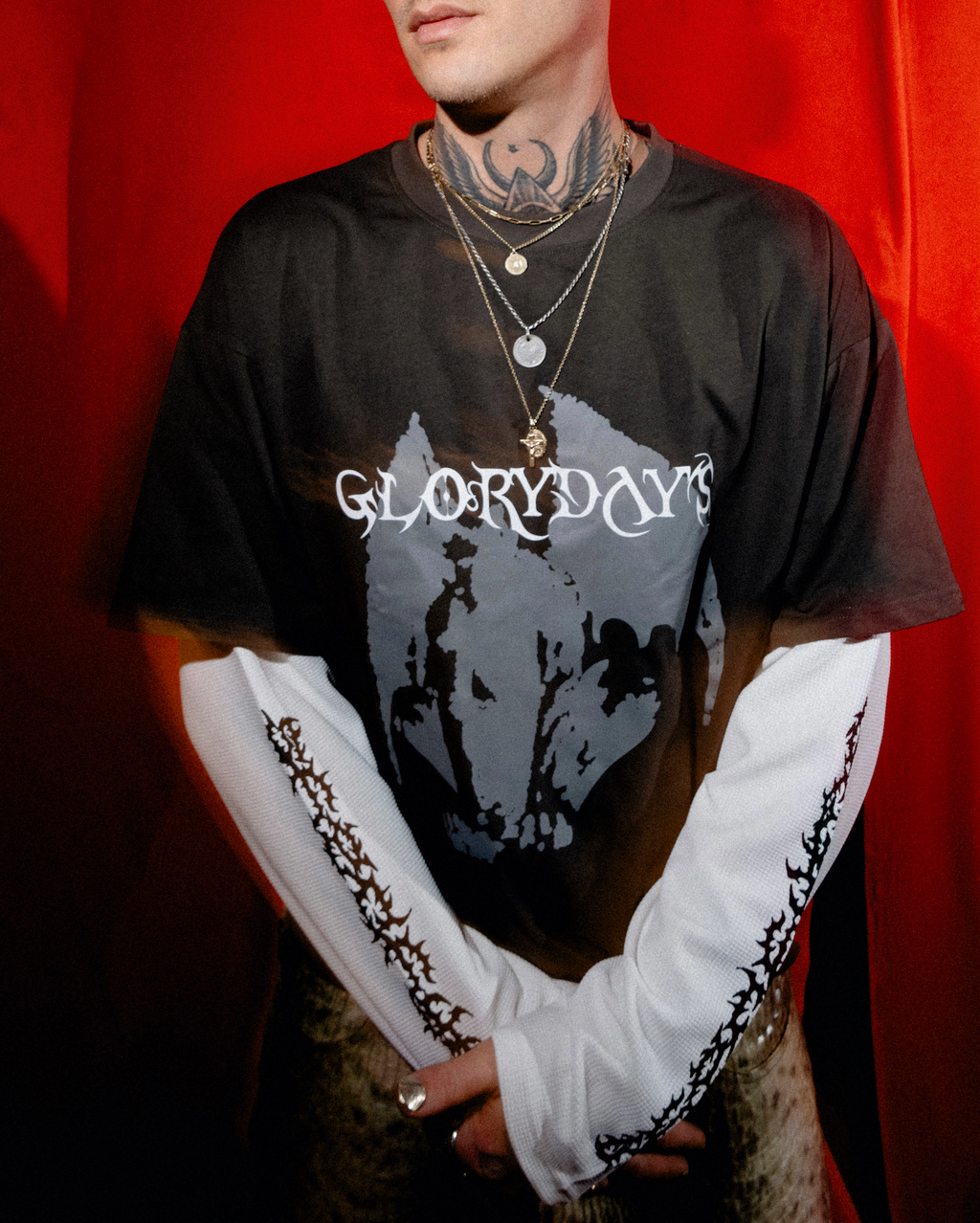 Gargoyle Waffle Long Sleeve Top