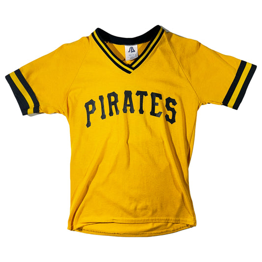 Vintage Pirates T-Shirt V Neck MLB Pittsburg