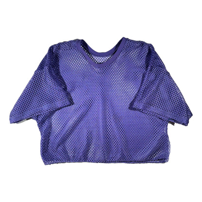 Vintage Mesh Jersey Top Purple Cropped & Boxy