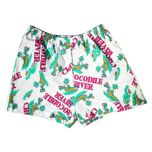 Vintage Crocodile River Shorts Boxers Fun Lightweight Retro 80's 90's