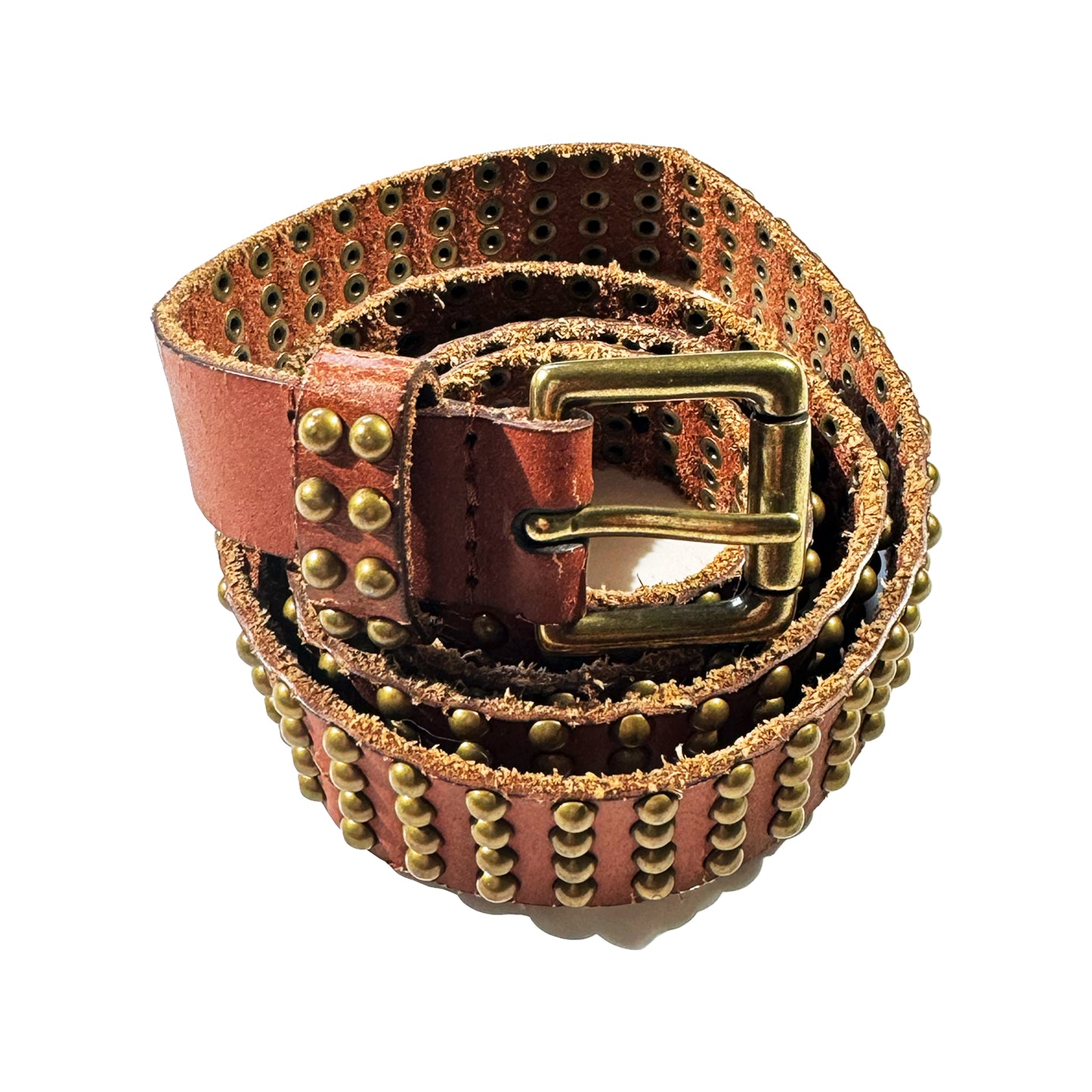 Vintage Studded Belt Bohemian Style Western Leather