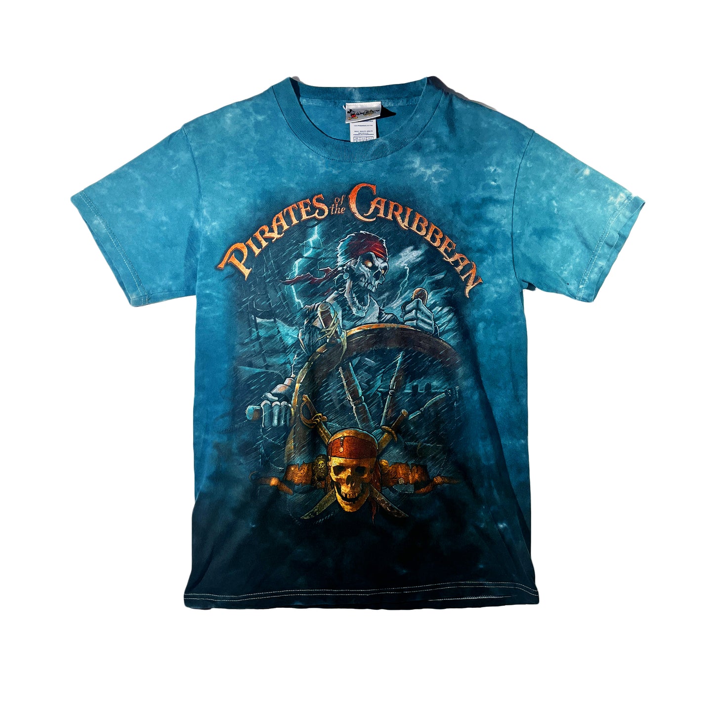 Vintage Pirates Of The Caribbean T-Shirt Disney Small