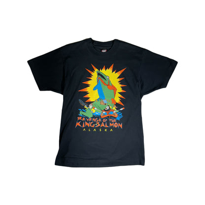 Vintage Salmon T-Shirt Revenge of the KING 1990s USA Made