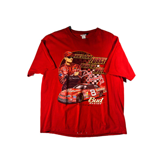 Vintage Nascar T-Shirt Dale Earnhardt Budweiser Tee