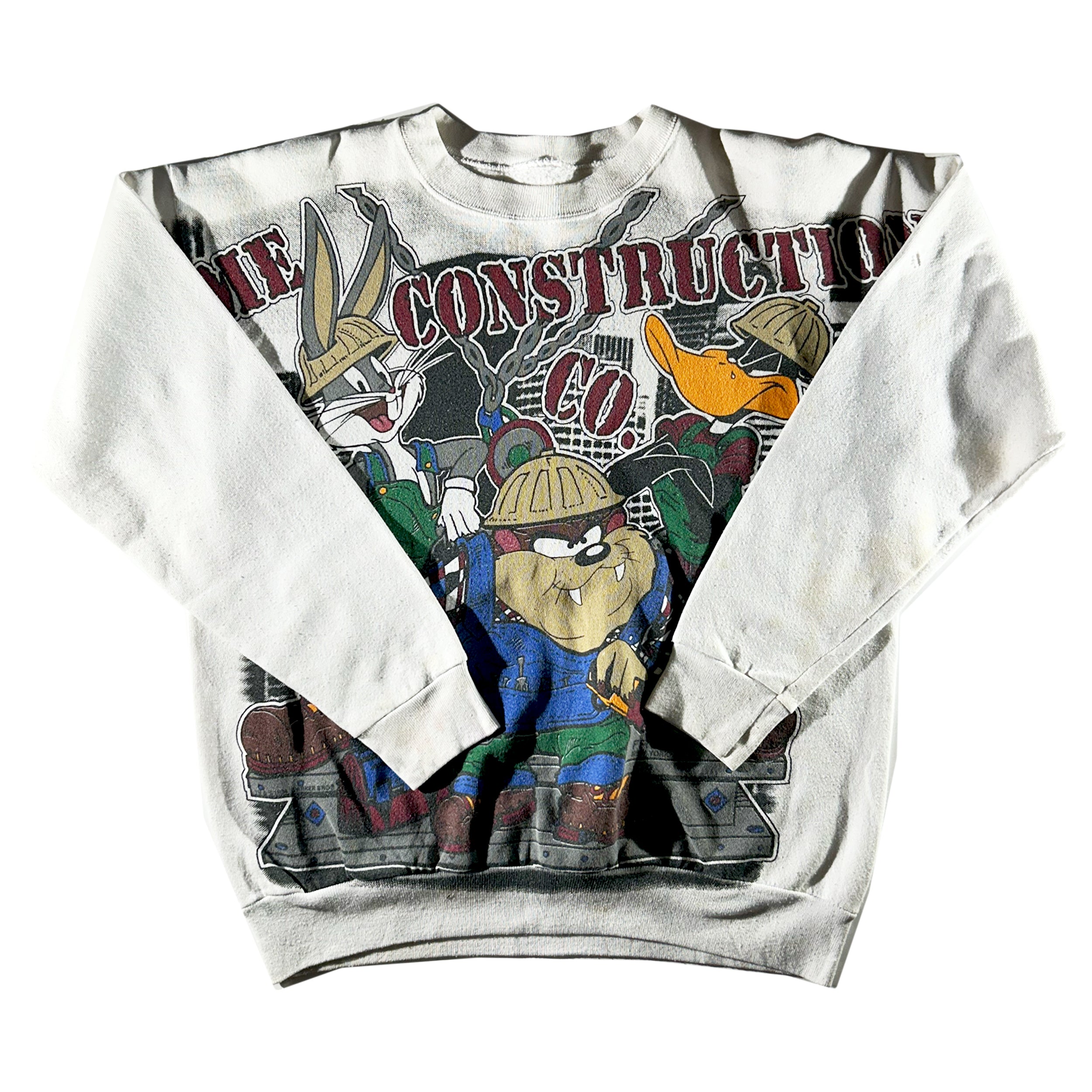 Vintage 1994 Looney Tunes Acme Construction Crewneck Sweatshirt Men’s 2024 Size L