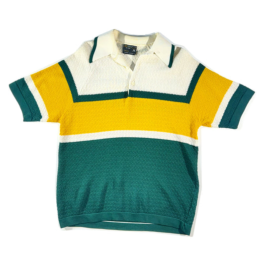 Vintage 70's Knit Polo Shirt Top